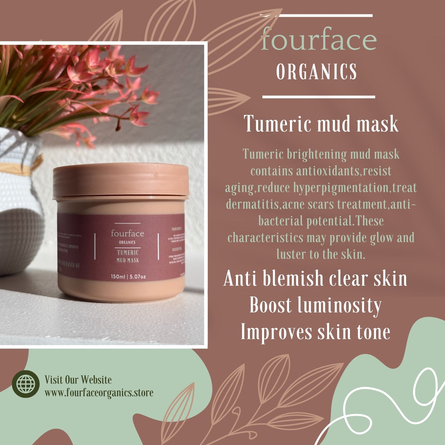Fourface organic TUMERIC MUD MASK