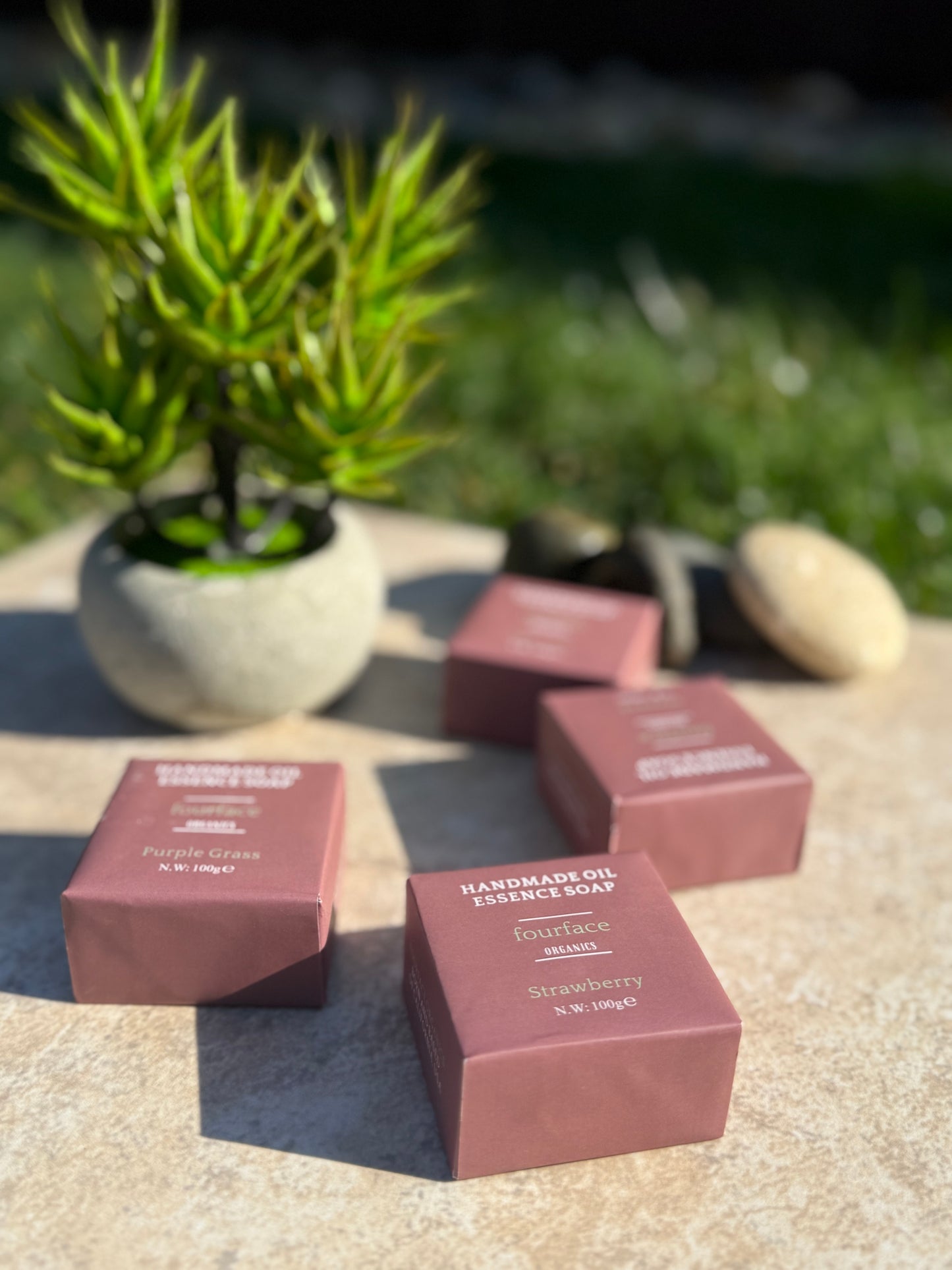 Fourface organics handmade STRAWBERRY SOAP BAR